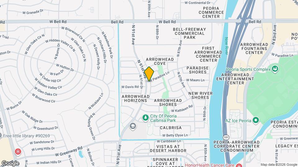 16122 N 90th Ave Mapa y Detalles de la Ubicación