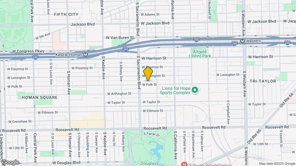 2930 W Polk St, Unit 1 Map and Location Details