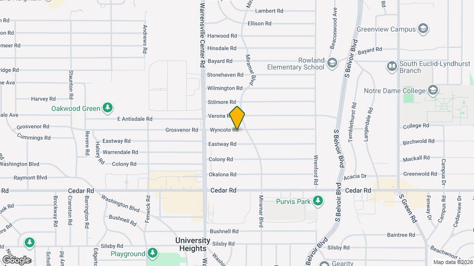 4070 Wyncote Rd Map and Location Details