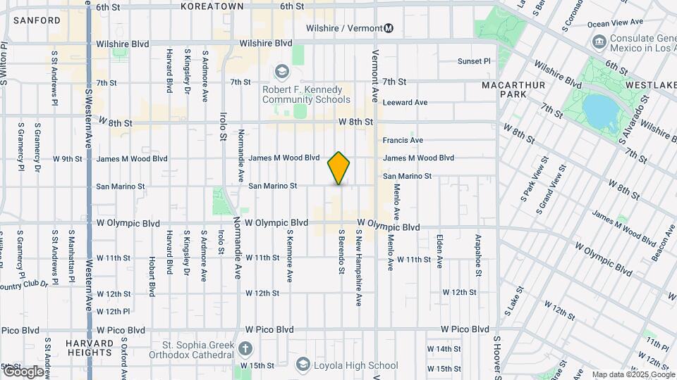 2970 San Marino St Map and Location Details