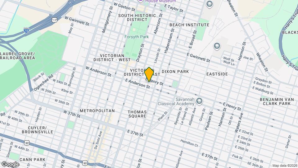 1312 Lincoln St Map and Location Details
