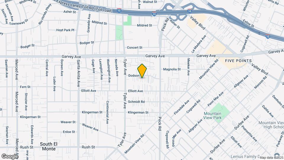 11128 Dodson St Map and Location Details