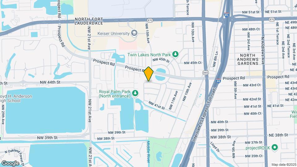 1500 NW 43rd St Map and Location Details