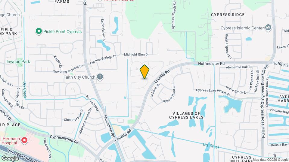 15115 Flintridge Lake Ln Map and Location Details