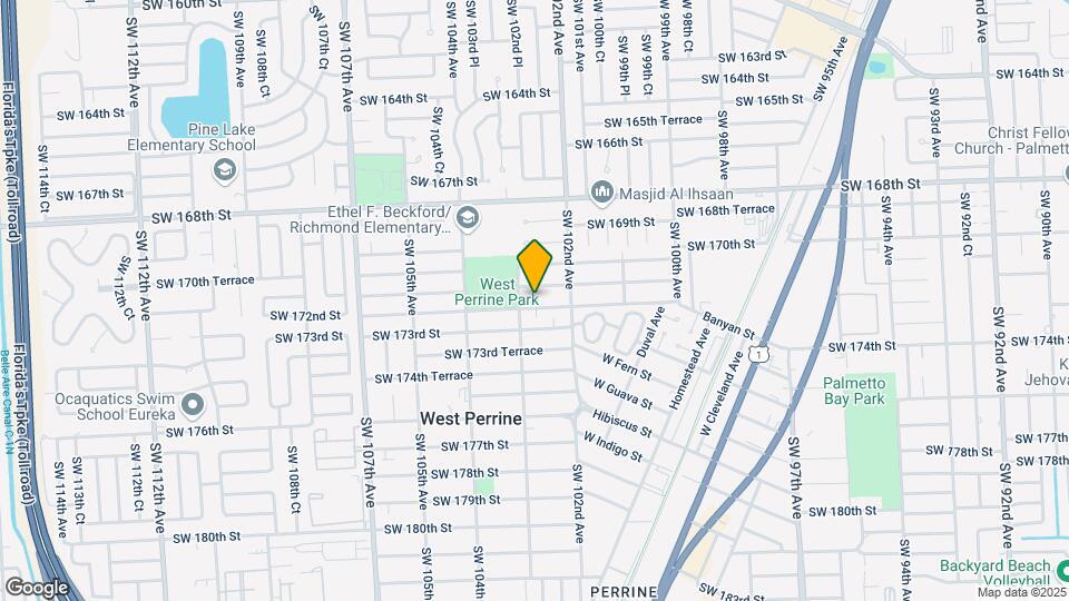 10255 SW 172nd St Map and Location Details