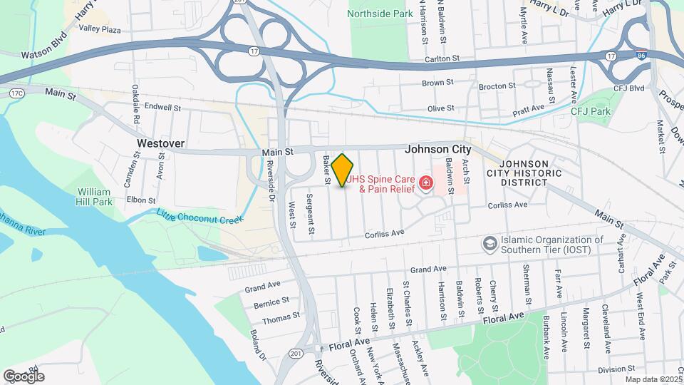 50 Crocker Ave Map and Location Details