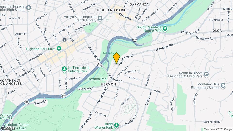 6129-6124 Monterey Rd Mapa y Detalles de la Ubicación