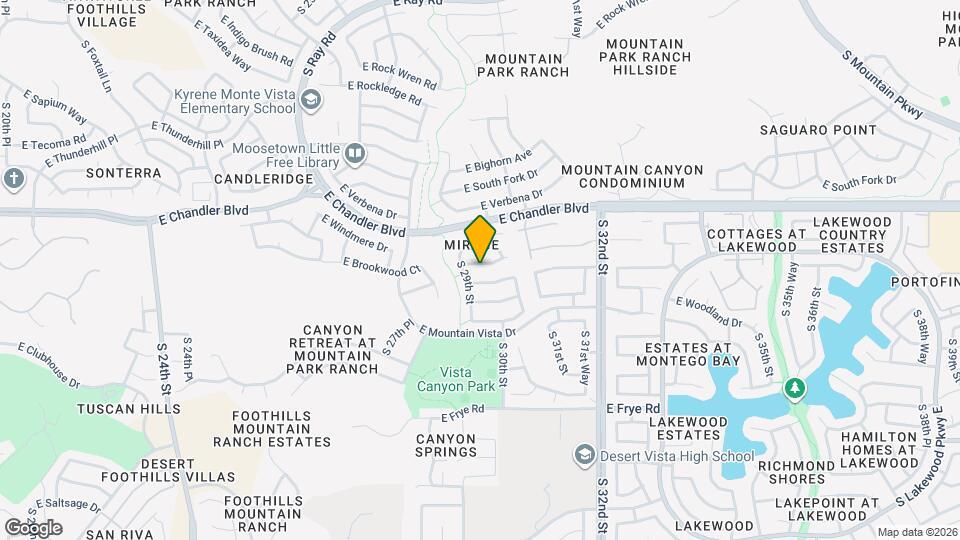 2915 E Amber Ridge Way Map and Location Details