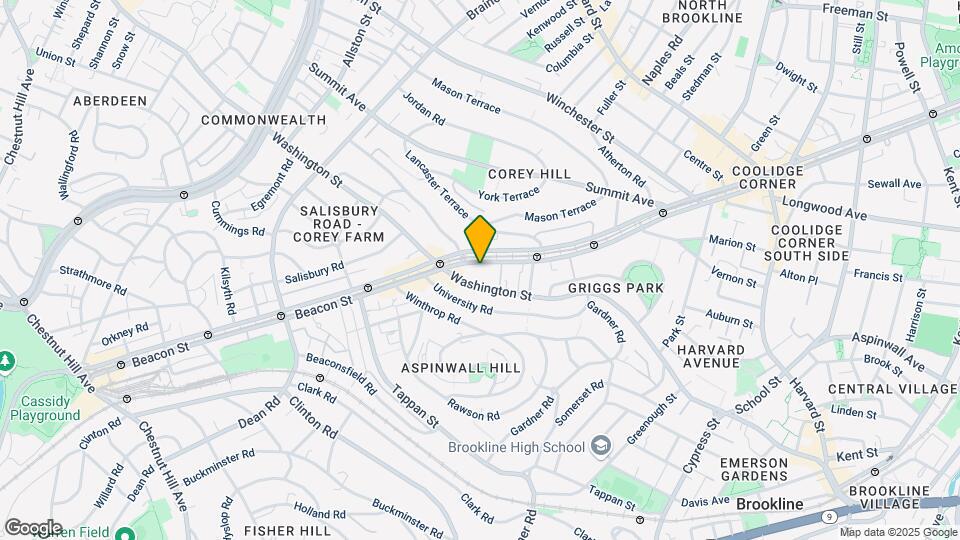 1595 Beacon St Map and Location Details