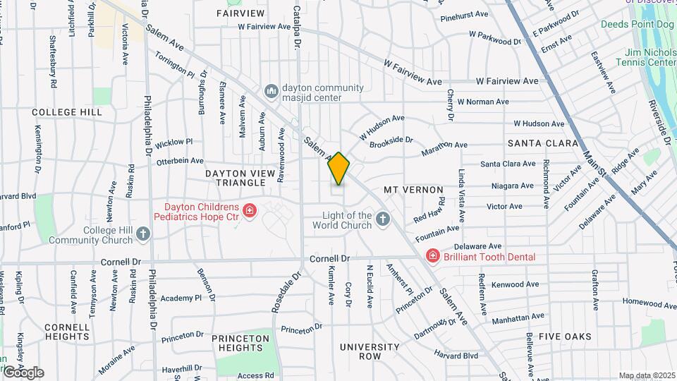 1721 Emerson Ave Map and Location Details