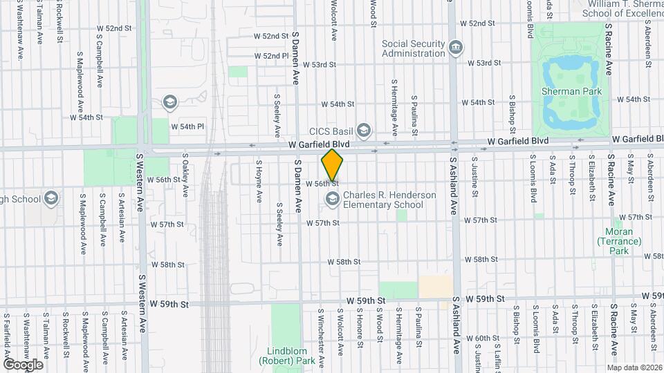 5600 S Wolcott Ave Map and Location Details