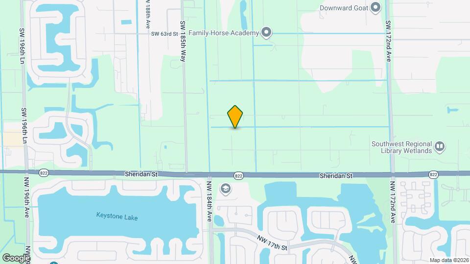 6920 SW 182nd Way Map and Location Details