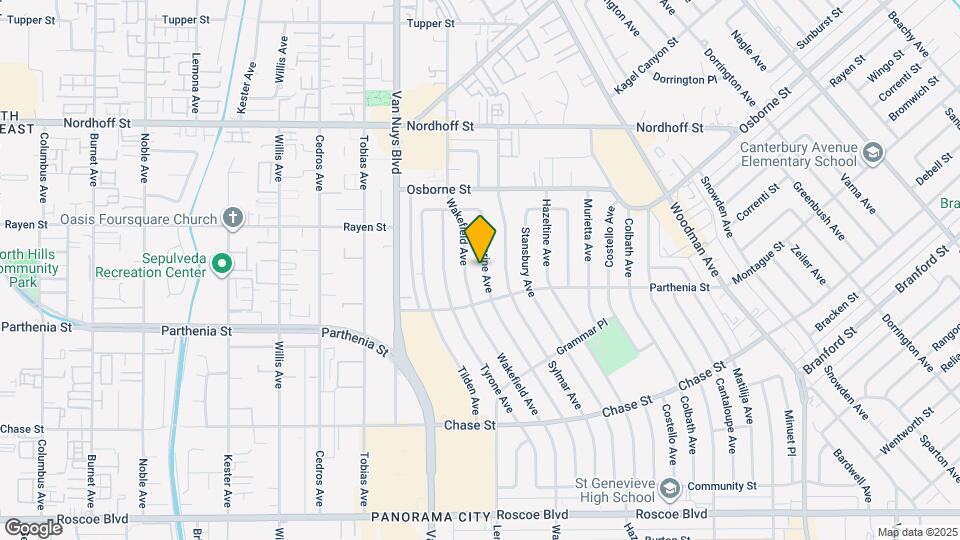 8813 Katherine Ave Map and Location Details