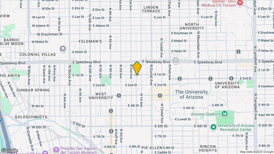 630 E 1st St Map and Location Details