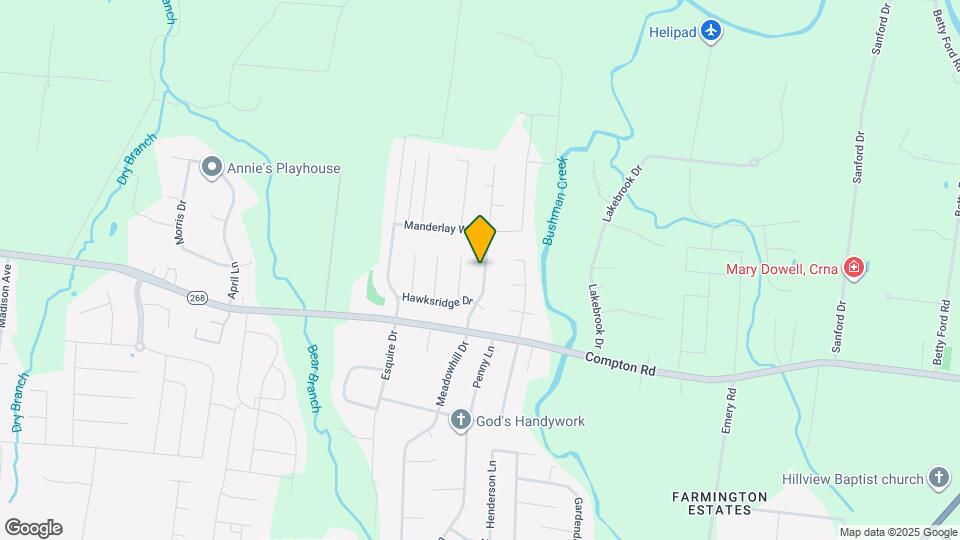 3323 Meadowhill Dr Mapa y Detalles de la Ubicación