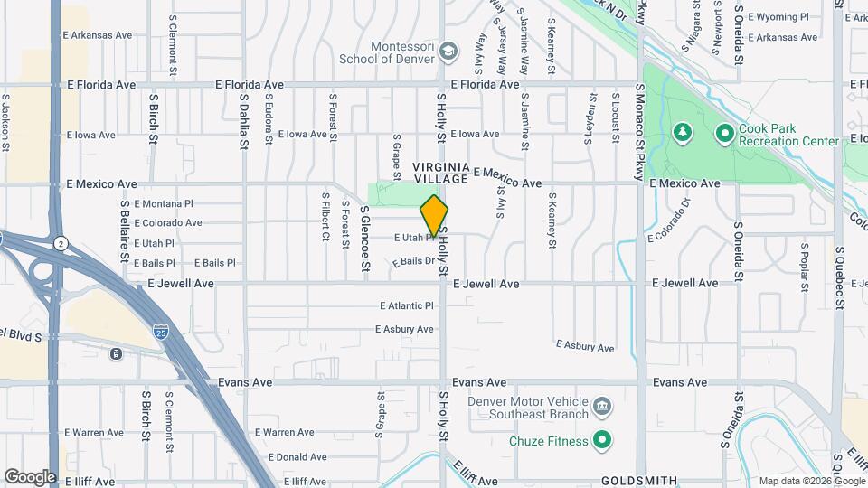 5564 E Utah Pl Map and Location Details