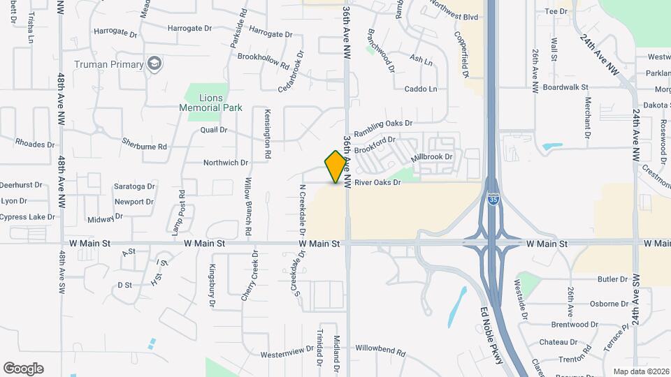 3702 River Oaks Dr Map and Location Details