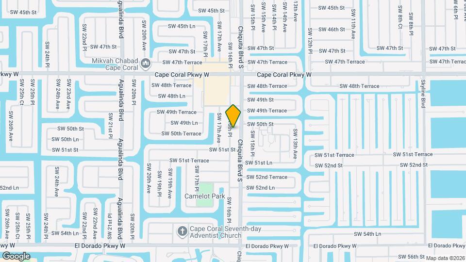 5013 SW 16th Pl Map and Location Details