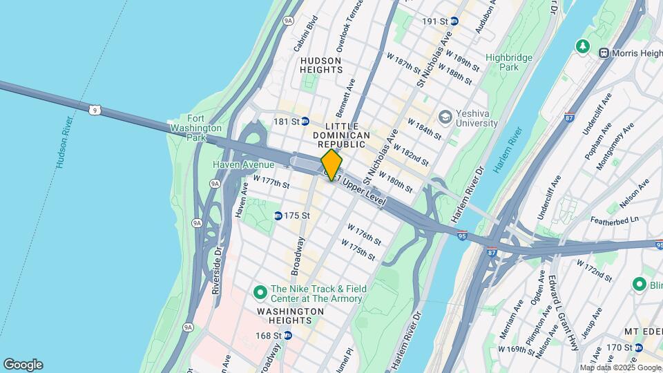 92 Wadsworth Ave Map and Location Details