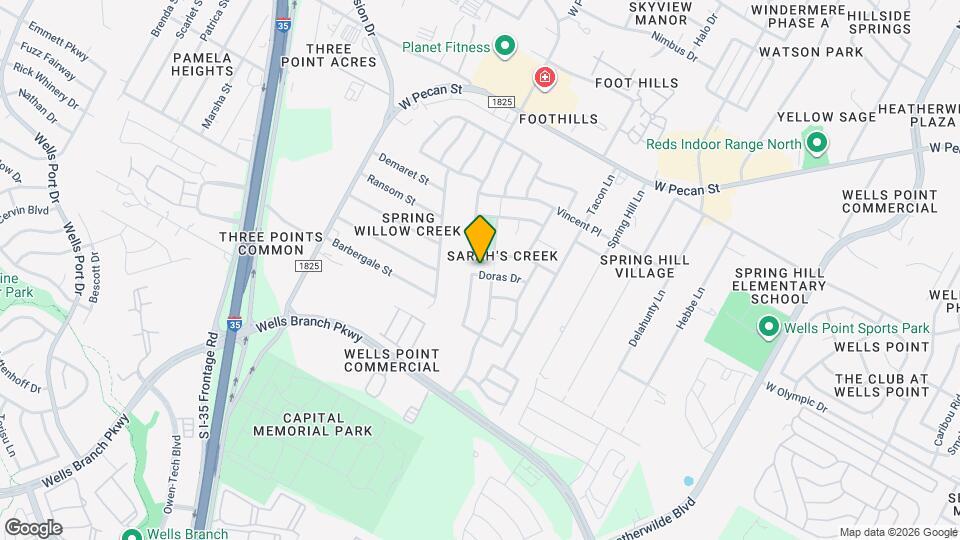 1112 Doras Dr Map and Location Details