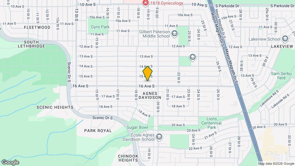 Pet Friendly Basement Suite with Garage, Utilities Included Map and Location Details