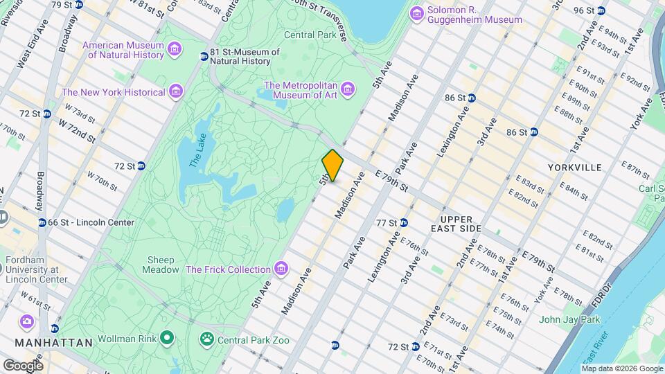 6 East 77th Street Map and Location Details