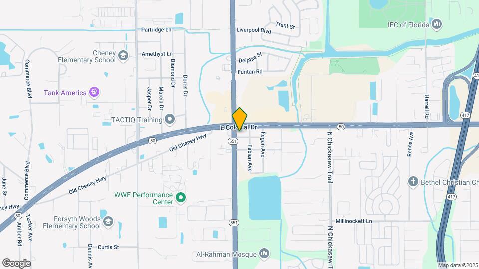 7500 E Colonial Dr Map and Location Details