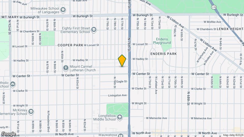 7639 W Lorraine Pl Map and Location Details