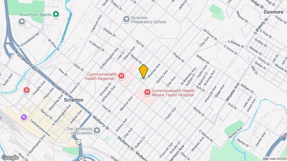 807 Monroe Ave Map and Location Details