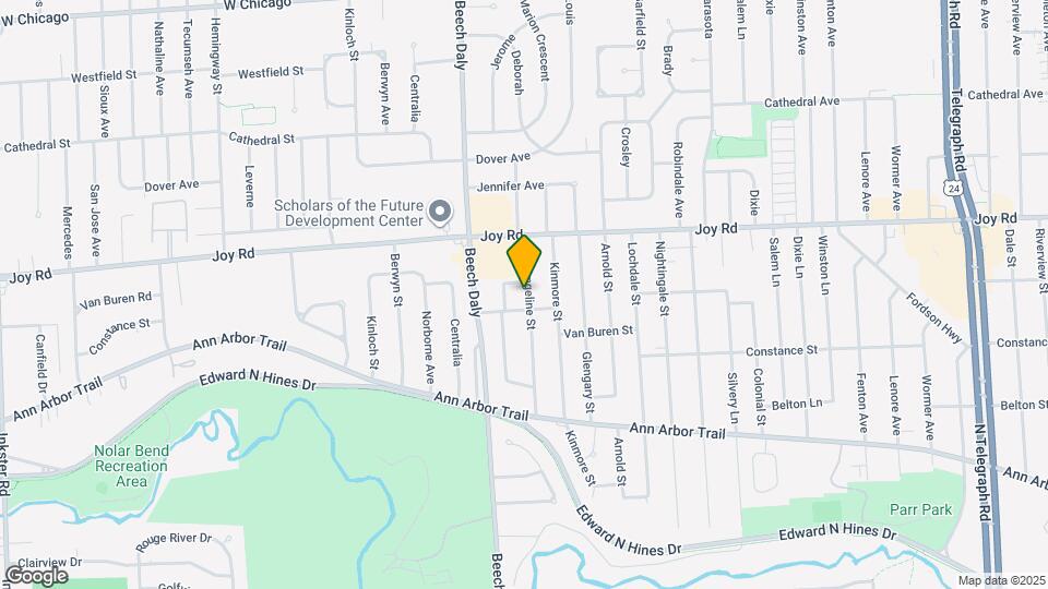 8635 N Evangeline St Mapa y Detalles de la Ubicación