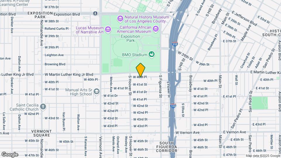 644 W 40th Pl Map and Location Details