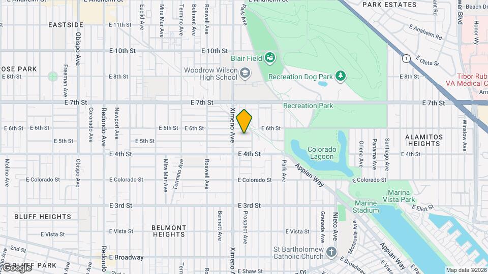 4425 E 5th St, Unit B, Unit 4425 Map and Location Details
