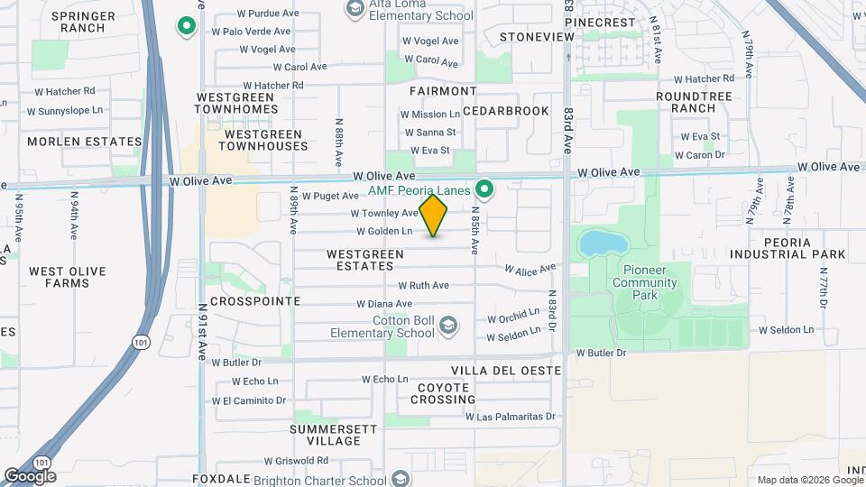 8544 W Lawrence Ln Map and Location Details