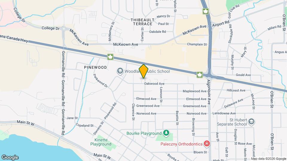 1329 Burns St Map and Location Details