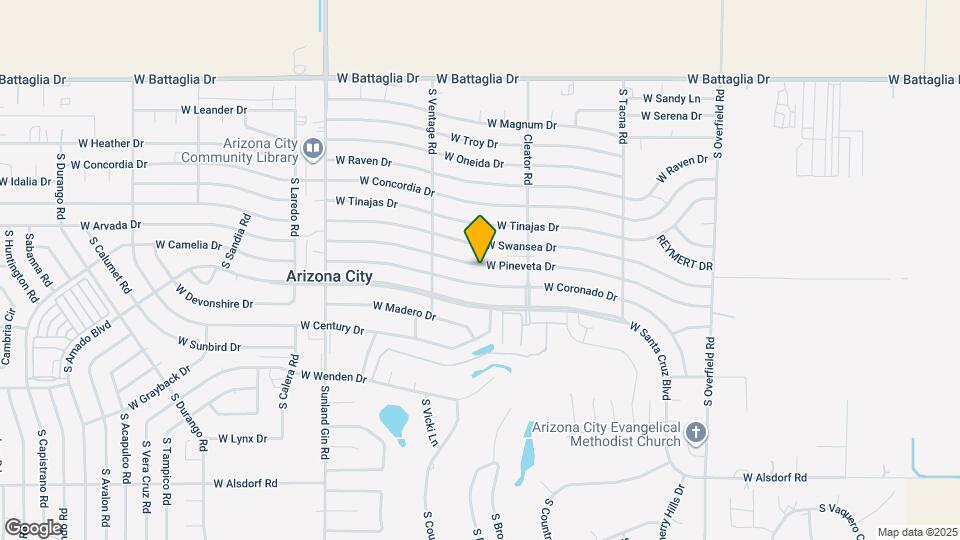 8995 W Pineveta Dr Map and Location Details