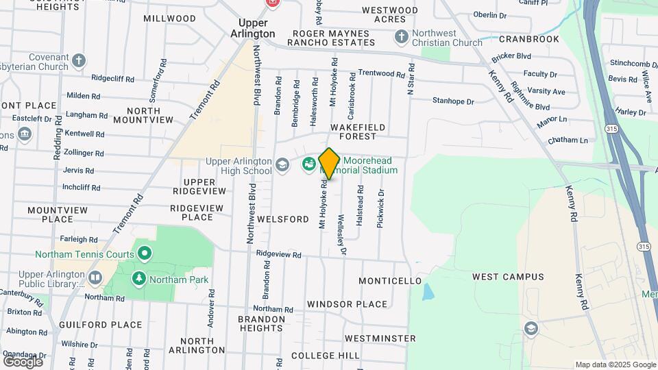 2944 Mt Holyoke Rd Map and Location Details