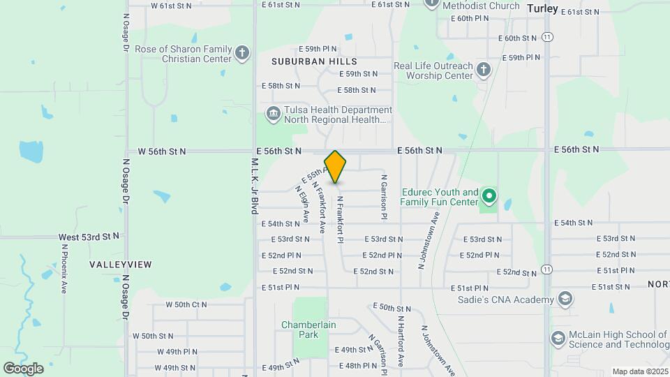 5506 N Frankfort Pl Mapa y Detalles de la Ubicación