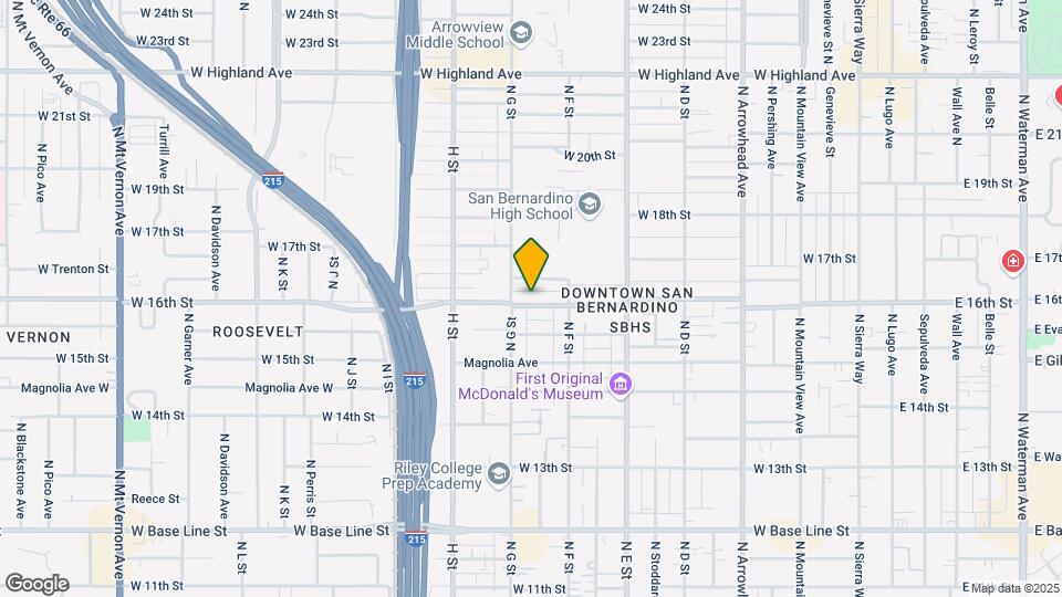 672 W 16th St Map and Location Details
