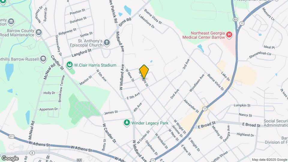 148 W Wright St Mapa y Detalles de la Ubicación