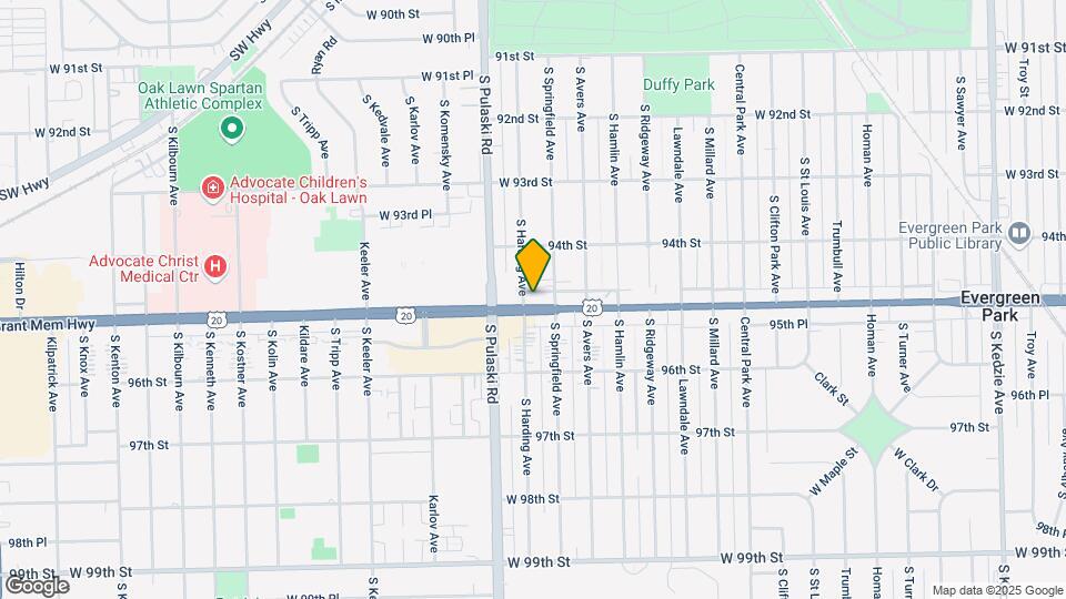 Evergreen Park Apartments Mapa y Detalles de la Ubicación