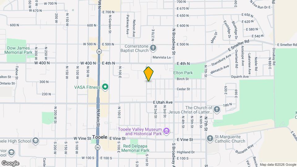 278 N 1st St Map and Location Details