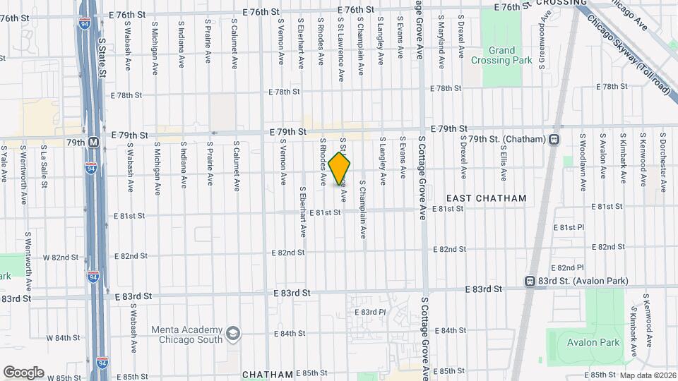 8022 S St Lawrence Ave, Unit Bsmt Mapa y Detalles de la Ubicación