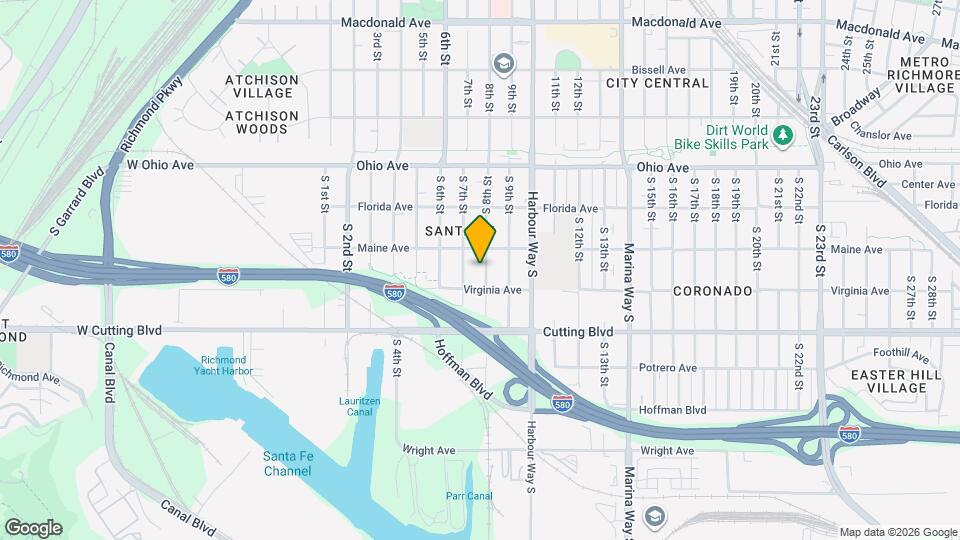 341 S 8th St Map and Location Details