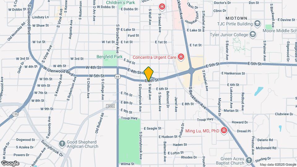 427 E 5th St Map and Location Details