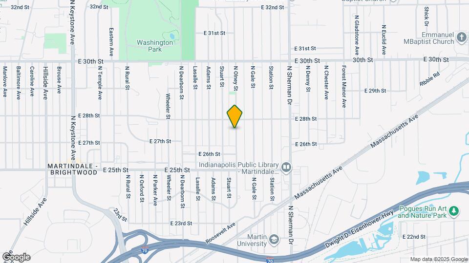 2722 N Olney St Map and Location Details