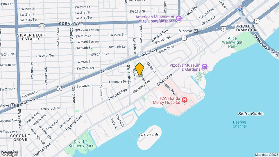 1641 Tigertail Ave Map and Location Details