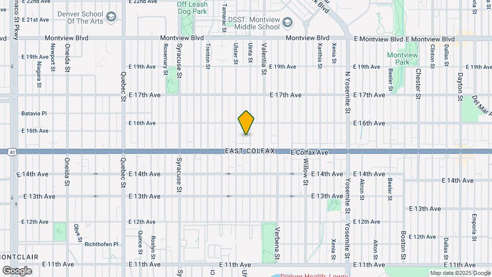 1533 Uinta St Map and Location Details