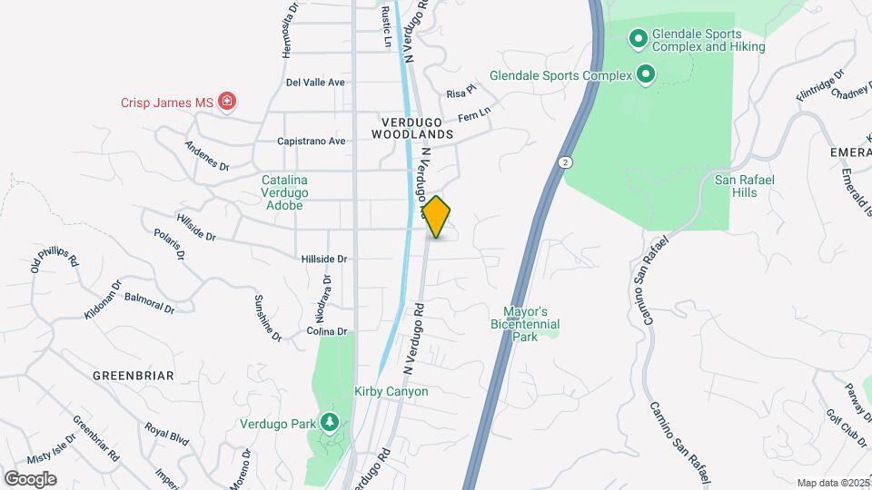 2012 Verdugo Rd Map and Location Details