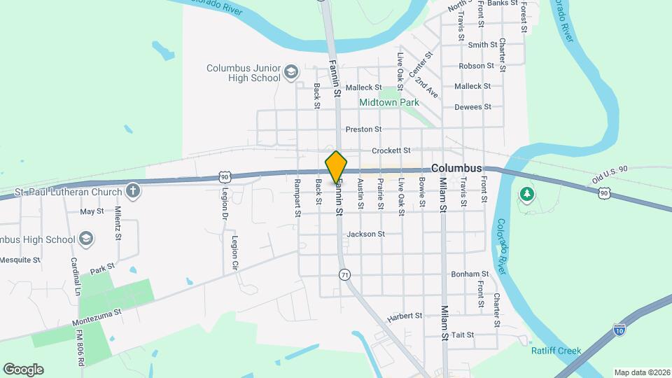 1138 Fannin St Map and Location Details