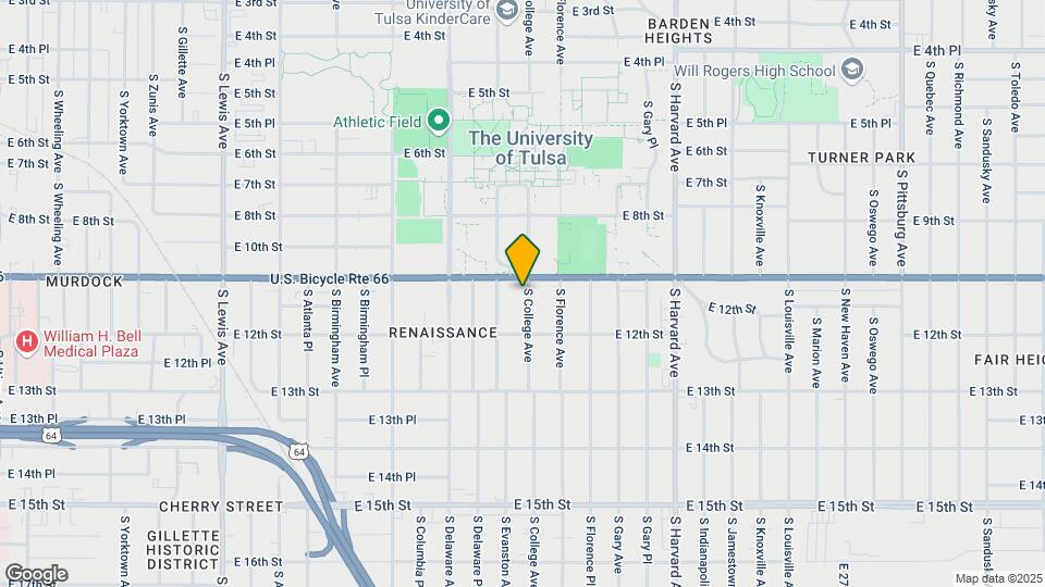 1116 S College Ave Map and Location Details